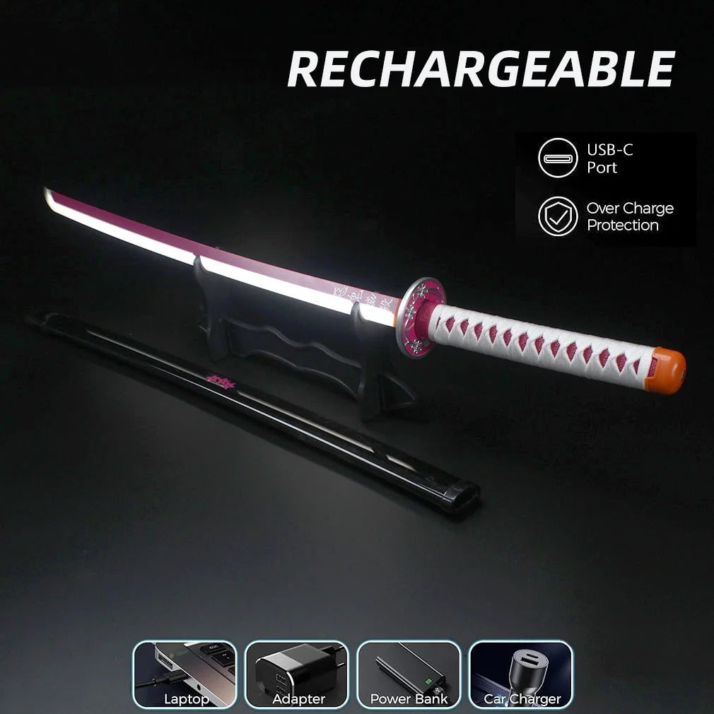 41 Inches Plastic Sword Kanao Kanawo with Belt and Holder Stand