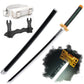 41 Inches Anime LED Demon Slayer Sword Tokitou Muichirou with White Belt and Holder Stand