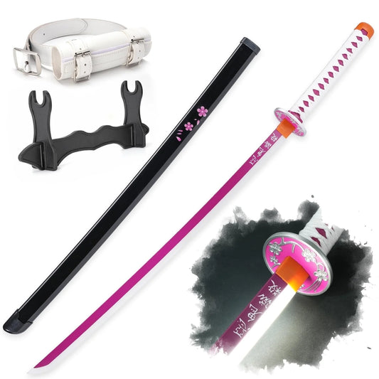 41 Inches Plastic Sword Kanao Kanawo with Belt and Holder Stand